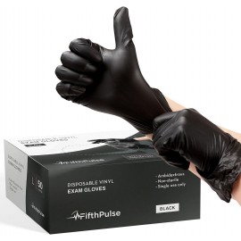 FifthPulse Vinyl Disposable Gloves - Powder and Latex Free Medical Exam Gloves