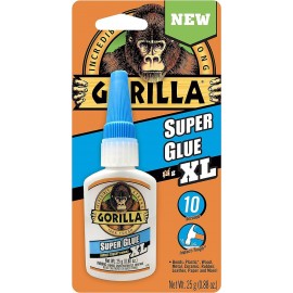 Gorilla Super Glue XL, Fast-setting, Versatile, Clear