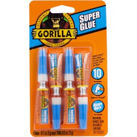 Gorilla Super Glue, Clear, High Strength & Quick Set Time