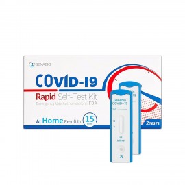 Genabio COVID-19 Rapid Self-Test KitOTC at-Home Self Test, 15 Minute Results, Non-Invasive Short Nasal Swab,HSA/FSA Reimbursement Eligible