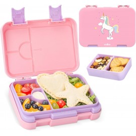 Ordiffo Bento Lunch Box For Kids, With Leakproof Removable Compartment