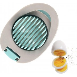 Egg Slicer for Hard Boiled Eggs Cutter with Stainless Steel Wire Dishwasher Safe (Green)
