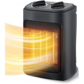 Space Heater,With Heating And Fan Modes For Bedroom, Office And Indoor Use